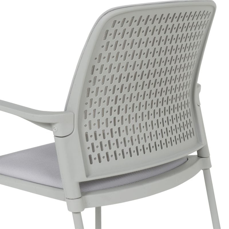 Посетителски стол Carmen 1138 G сива рамка-сив